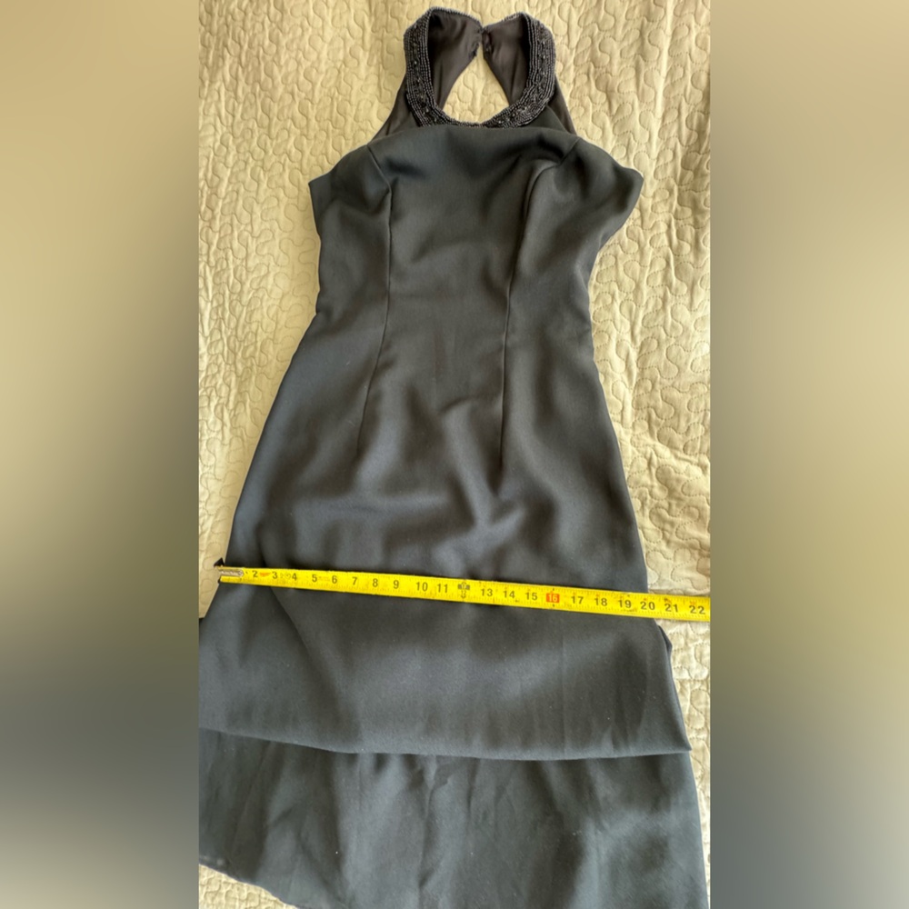 New Image Vintage Black Long Dress Size S - Picture 14 of 15